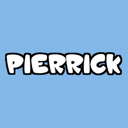Coloring page first name PIERRICK
