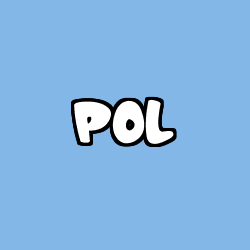 Coloring page first name POL
