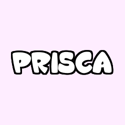 Coloring page first name PRISCA