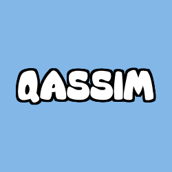 Coloring page first name QASSIM