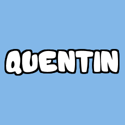 Coloring page first name QUENTIN