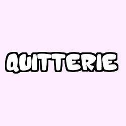 Coloring page first name QUITTERIE