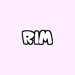 Coloring page first name RIM