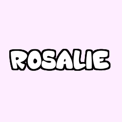 Coloring page first name ROSALIE
