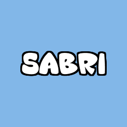 Coloring page first name SABRI