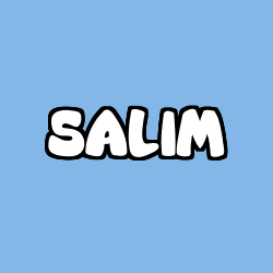 Coloring page first name SALIM