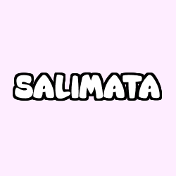 Coloring page first name SALIMATA