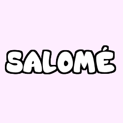 Coloring page first name SALOMÉ