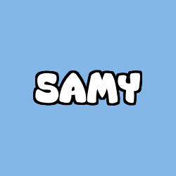 Coloring page first name SAMY