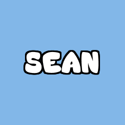 Coloring page first name SEAN