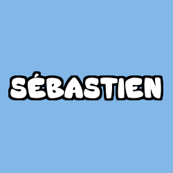 Coloring page first name SÉBASTIEN