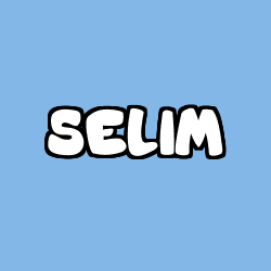 Coloring page first name SELIM