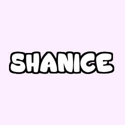 Coloring page first name SHANICE