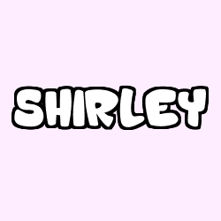 Coloring page first name SHIRLEY