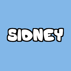 Coloring page first name SIDNEY