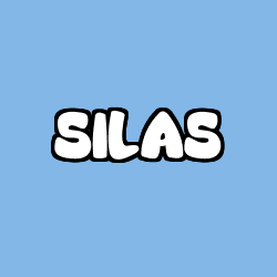 Coloring page first name SILAS