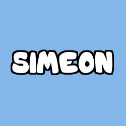 Coloring page first name SIMEON