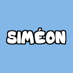 Coloring page first name SIMÉON