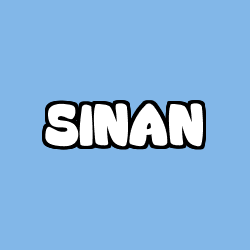 Coloring page first name SINAN