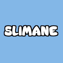Coloring page first name SLIMANE