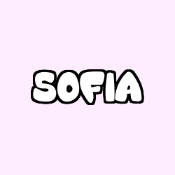 Coloring page first name SOFIA
