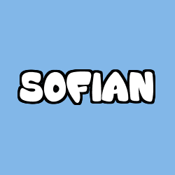 Coloring page first name SOFIAN