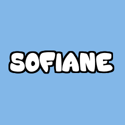 Coloring page first name SOFIANE