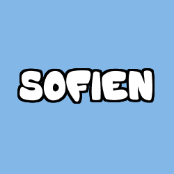 Coloring page first name SOFIEN