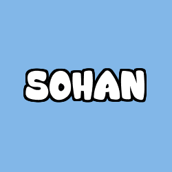 Coloring page first name SOHAN