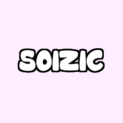 Coloring page first name SOIZIC