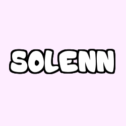 Coloring page first name SOLENN
