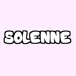 Coloring page first name SOLENNE