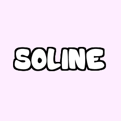 Coloring page first name SOLINE