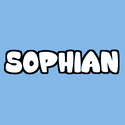 Coloring page first name SOPHIAN