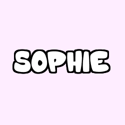 Coloring page first name SOPHIE
