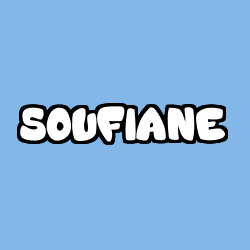 Coloring page first name SOUFIANE