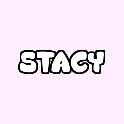 Coloring page first name STACY
