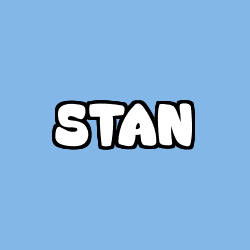 Coloring page first name STAN