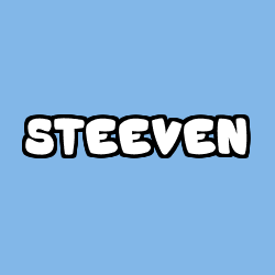 Coloring page first name STEEVEN