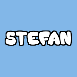 Coloring page first name STEFAN