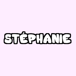 Coloring page first name STÉPHANIE