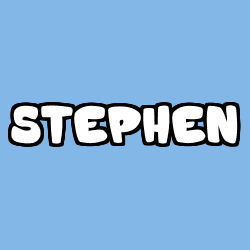 Coloring page first name STEPHEN