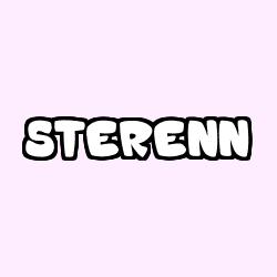 Coloring page first name STERENN
