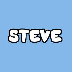 Coloring page first name STEVE