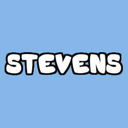 Coloring page first name STEVENS