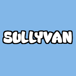 Coloring page first name SULLYVAN