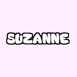 Coloring page first name SUZANNE