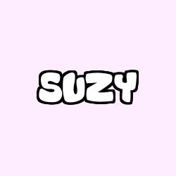 Coloring page first name SUZY
