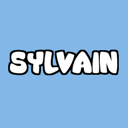 Coloring page first name SYLVAIN