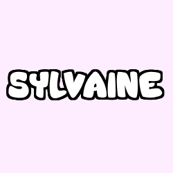 Coloring page first name SYLVAINE